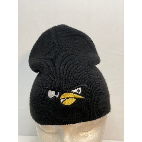 Angry Birds beanie hat cap 8" Intel App up black - Picture 4 of 9